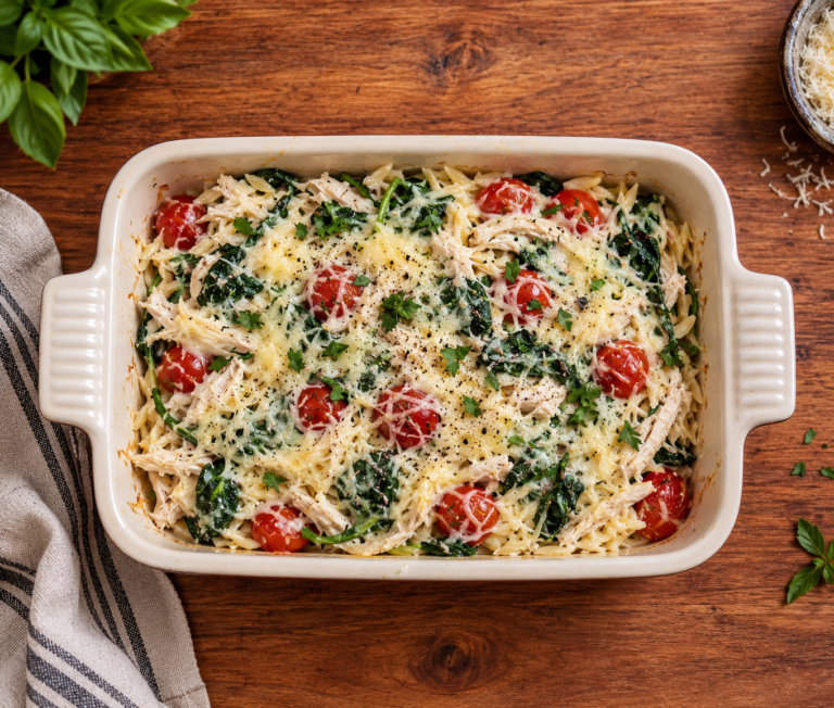 Creamy Boursin Chicken Orzo