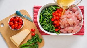 Pesto Chicken & Rice Bake - Chicken stock