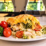 Pesto Chicken Rice Bake