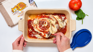 10-minute prep chicken lasgne - mix