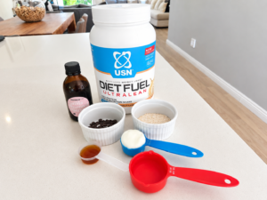 High Protein Chocolate Chip Cookie Dough ingredients